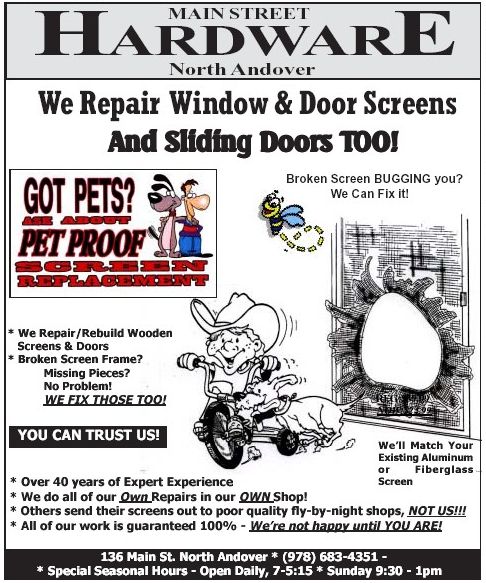 Screen Repair Information Screen Repair Information
